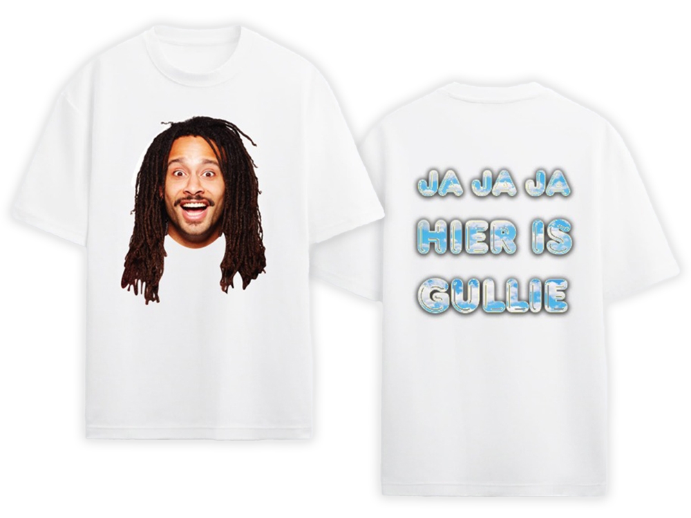 JAJAJA Hier is Gullie (wolk) T-Shirt Wit
